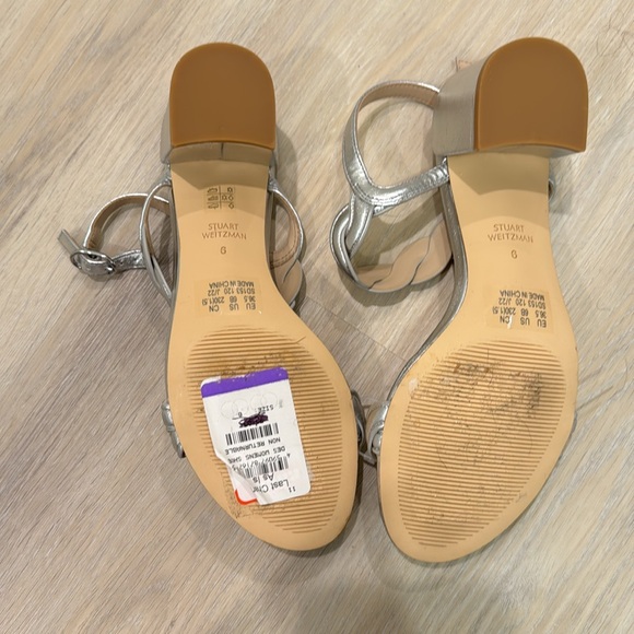 Stuart Weitzman heels silver /size 6 - Picture 3 of 3